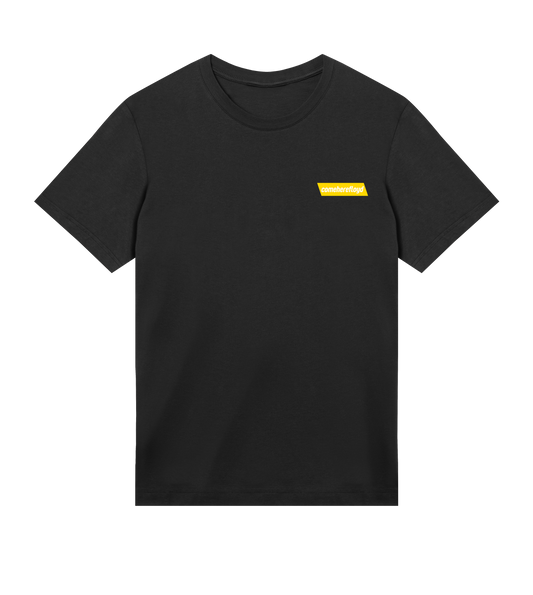 comeherefloyd parallelogram s-logo prime (regular) tshirt - men - off black