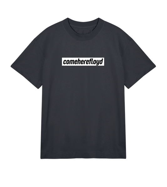 comeherefloyd box logo prime (boxy) tshirt - men - off black